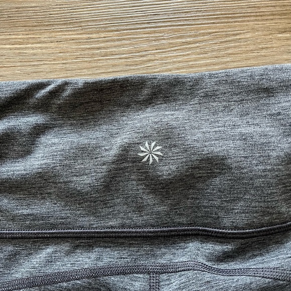 Athleta Rainier Heathered Tight Leggings Heather Grey Womens Large - Picture 10 of 11